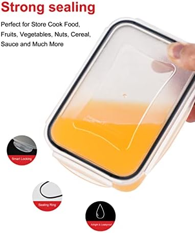 FOOYOO 56 Pcs Large Food Storage Containers Set with Lids (28 Containers + 28 Lids), Airtight Plastic Storage Containers for Pantry & Kitchen Organization, BPA-Free, Leak-Proof - Image 6