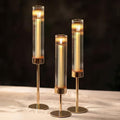NUPTIO Tall Candlestick Holders for Centerpiece, Hurricane Candle Holder by Nuptio