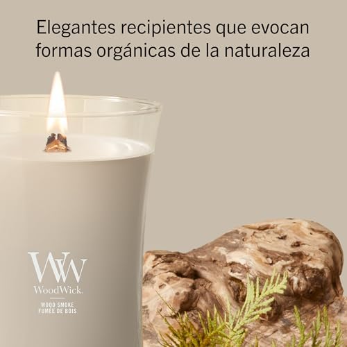 WoodWick Scented Candle | Large Hourglass Candle | Wood Smoke | Perfect Gifts for Women - Image 4