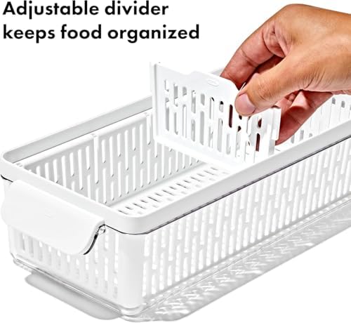 OXO Good Grips Produce Saver Long Bin, 14.8 x 5.9 x 3.6 in (Pack of 4) - Image 2