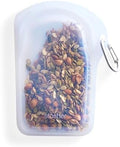 Stasher Premium Reusable Silicone Food Storage Bag, Go Bag, Clear, 18 oz by Stasher