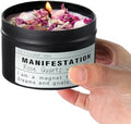 Crystal Soy Candles, Handmade Wishing Gifts, Wishing Law of Attraction, Moon Magic, Birthday Candle Gifts. (Manifestation) by Unknown