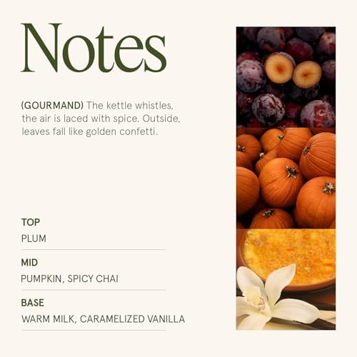 LA JOLIE MUSE Pumpkin Chai Scented Candles for Home, Natural Soy Wax,55 Hrs - Image 4