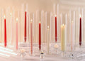 Volens Hurricane Glass Candle Holders- Set of 36 Candlestick Holders 14" H by VolensLightUpYourLife