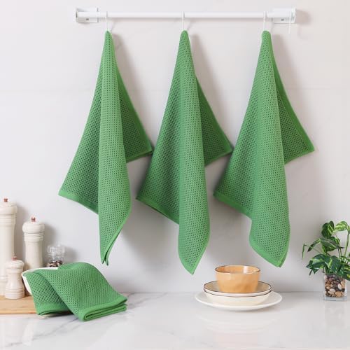 Homaxy 100% Cotton Oversized Waffle Weave Kitchen Towels 6-Pack - Image 6