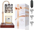 TOACSUCP Candle Warmer Lamp with 3 Bulbs, Adjustable Height Dimmable Candle Warmer with Timer, Compatible with Large Jar Candles, Candle Lamp with Charming Gift Box Ribbon for Her/Him by TOACSUCP
