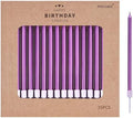 PHD CAKE 36-Count Purple Long Thin Metallic Birthday Candles, Cake Candles, Birthday Parties, Wedding Decorations, Party Candles, Cake Decorations by PHDCAKE