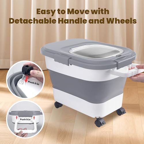 HOYTAMDAR 20-30Lbs Collapsible Rice Container,Food Storage container - Image 5