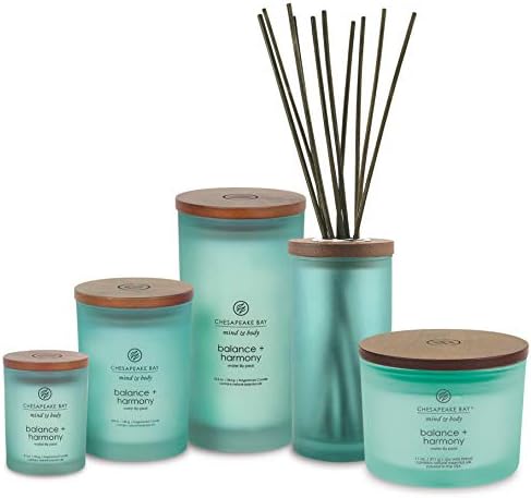 Chesapeake Bay Balance + Harmony Scented Candle Water Lily Pear Fragrance 50 Hours Burn Time Warm & Decorative Soy Wax Blend (Pack of 4) - Image 5