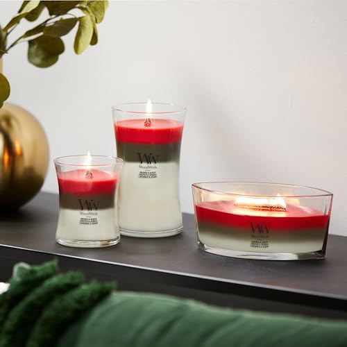 WoodWick Winter Garland Trilogy Holiday Candle Gifts for Women and Men, 9.7 oz Medium Hourglass Trilogy Candle with Crackling Wick (Pack of 4) - Image 6