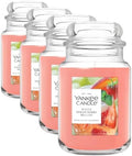 Yankee Candle White Strawberry Bellini Scented Candle, 22oz, Large Jar (Pack of 4) by YankeeCandle