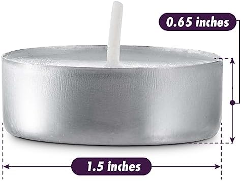 MontoPack Unscented Tea Light Candles Bulk 1000 Pack | 4 Hours, White,Smokeless,Dripless Small Votive Paraffin Tealights | Long-Lasting for Home, Shabbat, Weddings, Events, Emergencies | Mini Candles - Image 5