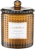 LA JOLIE MUSE Sahara Amber Scented Candles for Home, Natural Soy Wax 55 Hrs by LaJol%C3%ADeMuse