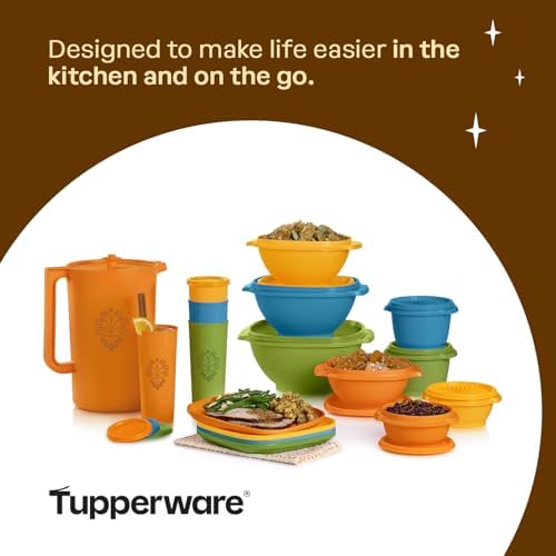 Tupperware Heritage 30-Piece Get it All Retro Color Collection Set - Image 5