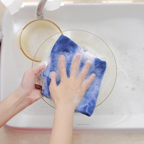 Homaxy 100% Cotton Waffle Weave Kitchen Dish Cloths 18-Pack, Blueberry - Image 4