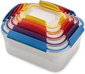 Joseph Joseph Nest Lock Plastic BPA Free Food Storage Container Set with Lockable Airtight Leakproof Lids, 10-Piece, Multi-Color by Unknown