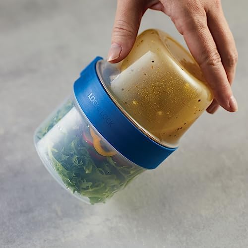 LocknLock LOCK & LOCK Easy Essentials Twist Two Way Container Food Storage Bin, BPA-Free/Dishwasher Safe, 12-Piece Set, Clear (Pack of 4) - Image 3