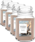 Yankee Candle Seaside Woods Scented Candle, 22oz Jar, Large (Pack of 4) by YankeeCandle