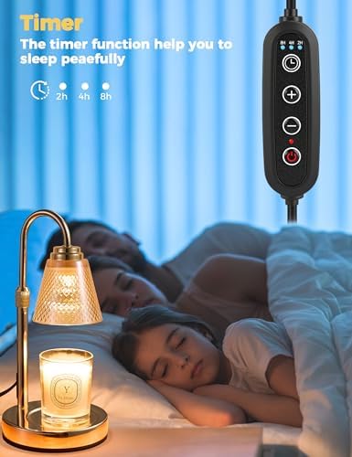 Candle Warmer Lamp with Timer Home Decor Birthday Gifts for Women Mom Her - Image 4