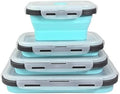 Guyuyii 4 Pack Space-Saving Collapsible Food Storage Containers with Lids by Guyuyii