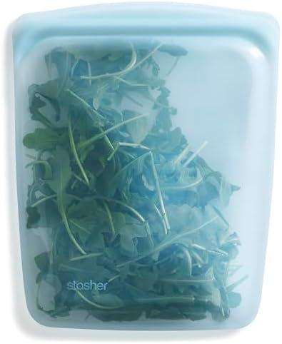 Stasher Premium Reusable Half Gallon Silicone Bag, Tide Pool, 64 oz by Stasher