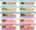 Ello Duraglass Refresh 3.4 Cup Meal Prep Containers, 10 Pc, Dusk Delight, (Pack of 2) by Ello