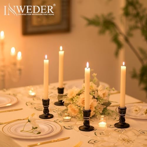 Wooden Candlestick Holders Rustic: Farmhouse Taper Candle Holder - Image 5