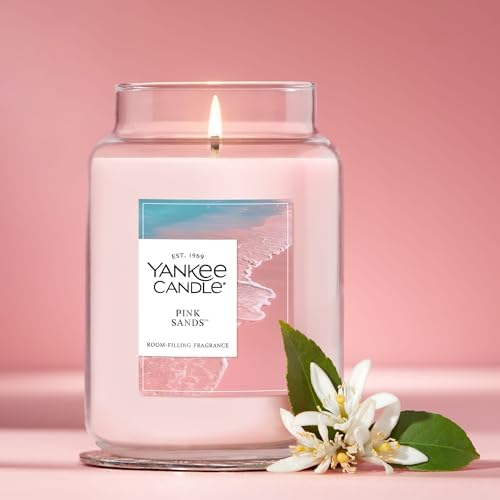 Yankee Candle Pink Sands Scented Candle, 22oz Large Jar with up to 150 Hour Burn Time, Giftable, Birthdays (Pack of 4) - Image 4