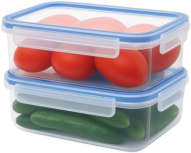 Tribello Food Storage Container with Lid Airtight Lid (81 OZ - 2 Pack) by Tribello