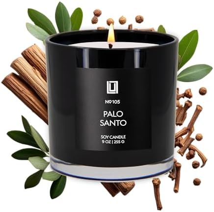 Lulu Candles Palo Santo Scented Soy Jar Candle, 9 Oz. by LULUCANDLES