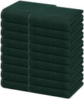 Homaxy 100% Cotton Waffle Weave Kitchen Dish Towels 18-Pack, Blackish Green by Homaxy