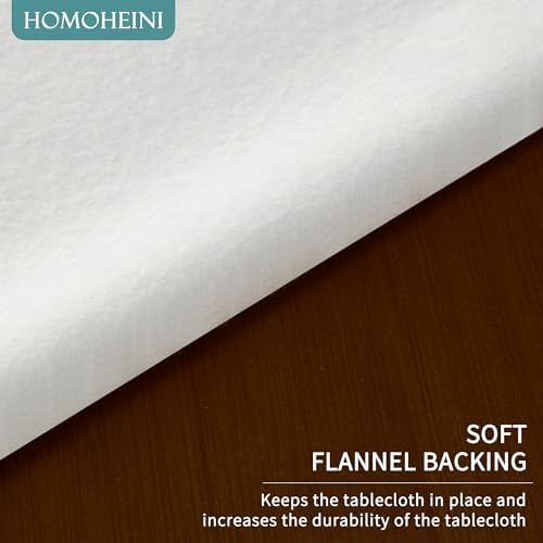 Rectangle Table Cloth,100% Waterproof Tablecloth OilProof SpillProof Vinyl Table Cloth, Wipe Clean Plastic Table Cover for Dining, Camping, Indoor and Outdoor 54" x 84",Mum Bloom - Image 6