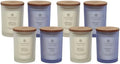 Chesapeake Bay Medium Jar Candles Duo - Peace + Tranquility (Cashmere Jasmine) and Serenity + Calm (Lavender Thyme) Home Decor (Pack of 8) by ChesapeakeBayFragrance