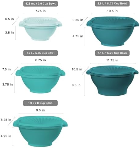 Tupperware Heritage 36-Piece Vintage Green Set (18 Containers, 18 Lids) - Image 4