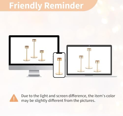 NUPTIO Hurricane Candlestick Holders for Centerpiece, Taper Candle Holders - Image 6