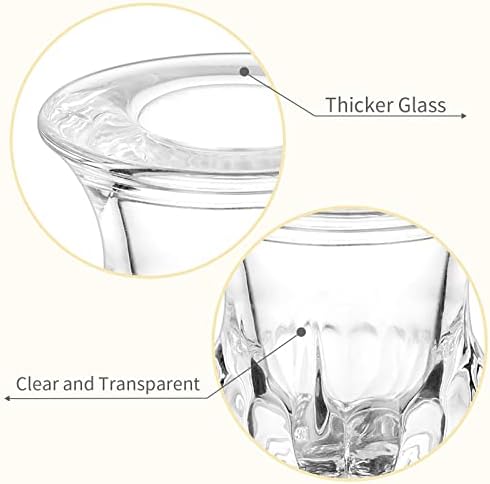 Romadedi Clear Glass Taper Candle Holders, Pack of 10 - Image 5