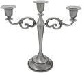 3-Arm Metal Candelabra Candle Holder Table Centerpiece,Pewter by Viscacha