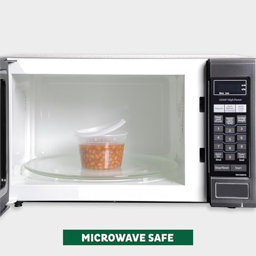Freshware Food Storage Containers with Lids [8/16/32 oz x 20 each, 60 sets] Deli Containers, Microwave and Freezer Safe, Stackable, Leakproof, BPA Free, Clear - Image 5