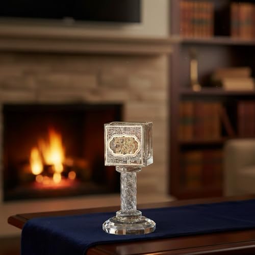 Crystal Havdalah Candle Holder Havdalah Parent 5.12" Tall Fine Laser Cut - Image 4