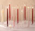 Volens Hurricane Glass Candle Holders- Set of 12 Candlestick Holders 14" H by VolensLightUpYourLife