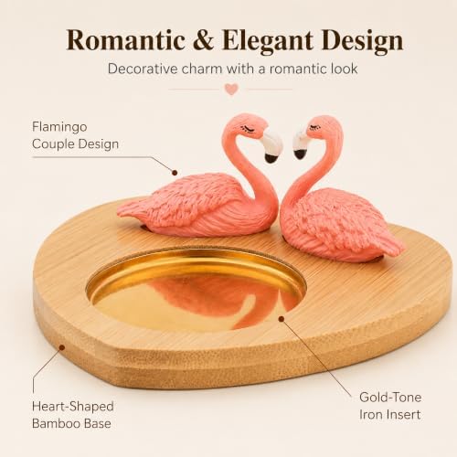 Pink Flamingo Candle Holder, Tea Light Holder for Romantic Decor - Image 3