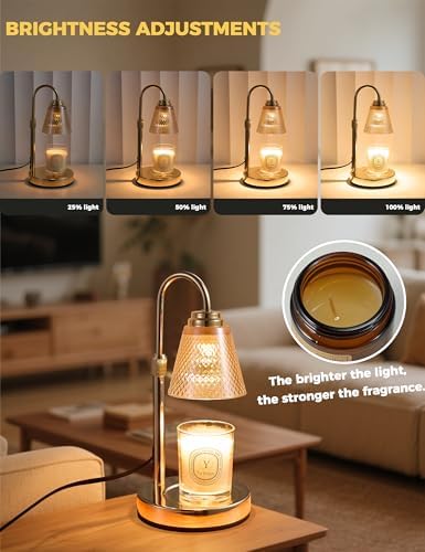 Candle Warmer Lamp with Timer Home Decor Birthday Gifts for Women Mom Her - Image 3
