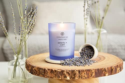 Chesapeake Bay Medium Jar Candles Duo - Peace + Tranquility (Cashmere Jasmine) and Serenity + Calm (Lavender Thyme) Home Decor (Pack of 8) - Image 4