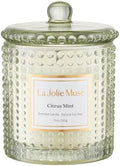 LA JOLIE MUSE Citrus Mint Scented Candles for Home, Natural Soy Wax, 55 Hrs by LaJol%C3%ADeMuse