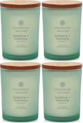 Chesapeake Bay Balance + Harmony Scented Candle Water Lily Pear Fragrance 50 Hours Burn Time Warm & Decorative Soy Wax Blend (Pack of 4) by ChesapeakeBayFragrance