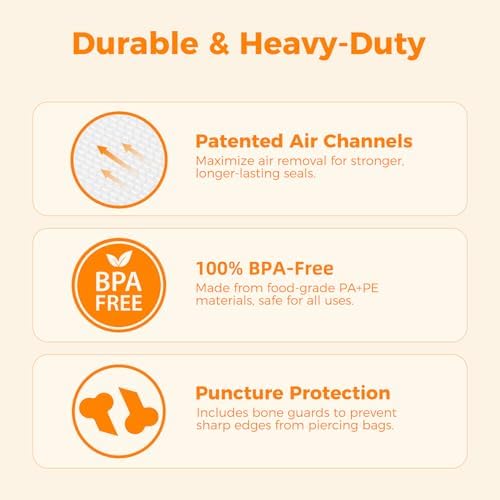 Wevac Vacuum Sealer Bags for Food 6x50 2 Rolls, Fit Food Saver Machines - Image 3