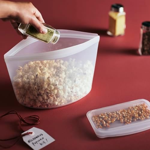 Stasher Premium Reusable Silicone Food Storage Bowl, Blue, 8-Cup - Image 3