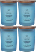 Chesapeake Bay Candle Scented Candle Confidence + Freedom (Oak Moss Amber) Medium Home Décor 8.8oz (Pack of 4) by ChesapeakeBayFragrance