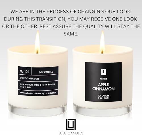 Lulu Candles | Apple Cinnamon | Luxury Scented Soy Jar Candle | Hand Poured in The USA | Highly Scented & Long Lasting (9 Oz.) - Image 3
