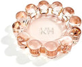 Chic Orange Bubble Glass Candle Dish – Modern Clear Glass Candle Holder for Tealights & Diffusers, Decorative Tray for Home & Tabletop Decor（1 Pack） by khtumeware